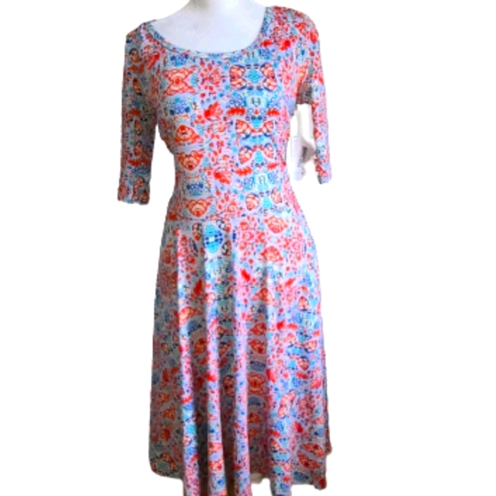 LulaRoe Floral Dress Size L
